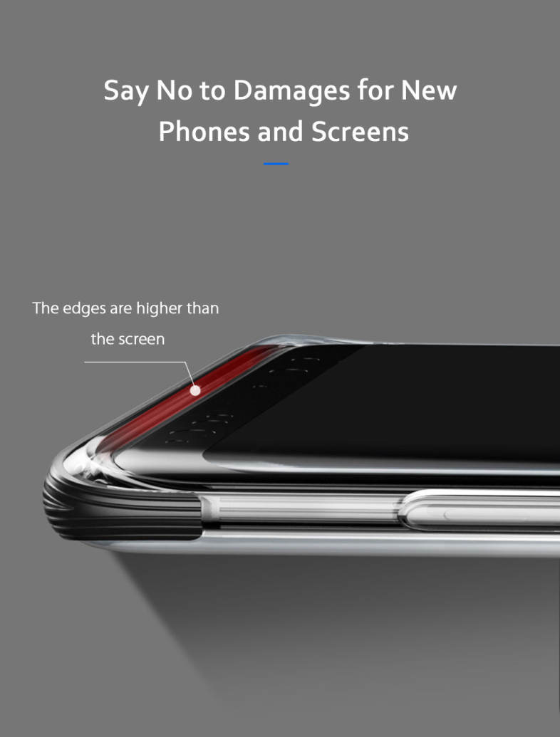 Baseus Armor Case TPU Transparent Anti-slipping Shell for Samsung Galaxy S9