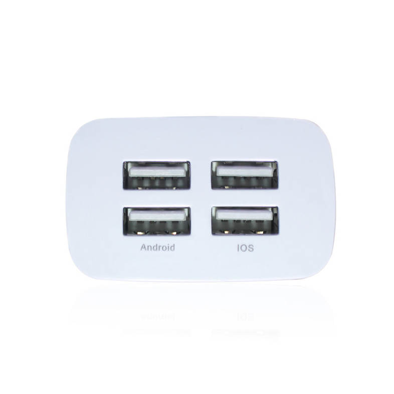Universal 5V/4A EU Plug 4 USB Ports  Wall Power Supply Adapter Charger