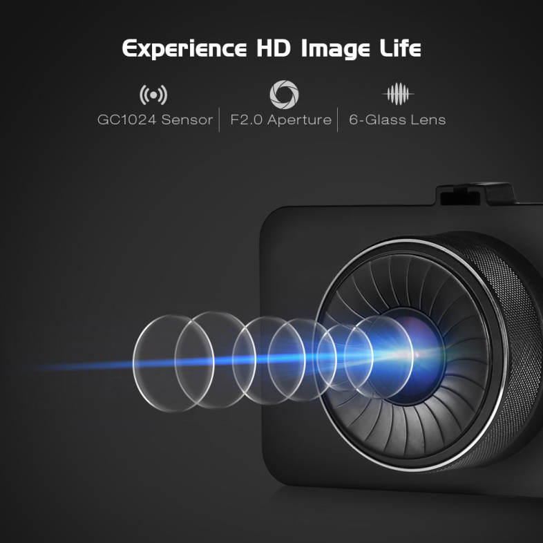 GOU UR60 Mini Dash Cam HD1080P 140 Degree Wide Angle Lens Car Driving Recorder