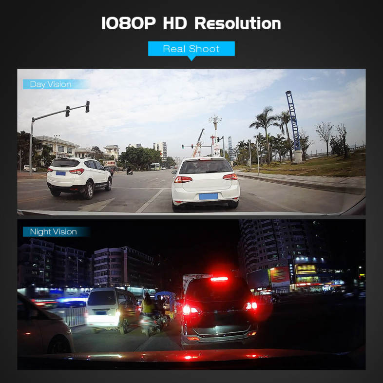GOU UR60 Mini Dash Cam HD1080P 140 Degree Wide Angle Lens Car Driving Recorder