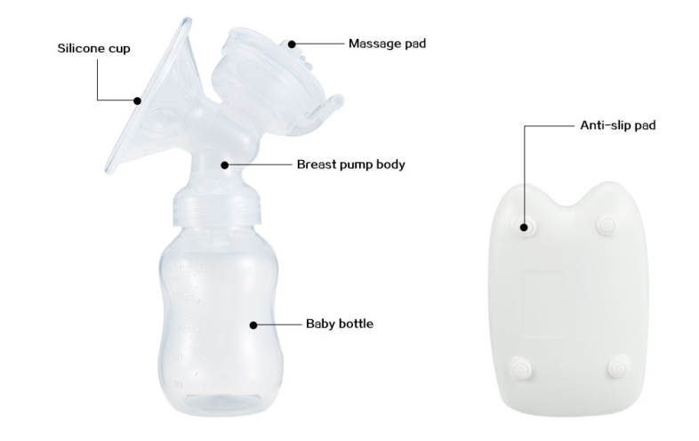 Electric Breast Pump Baby Bottle Automatic Massage Milking Machine