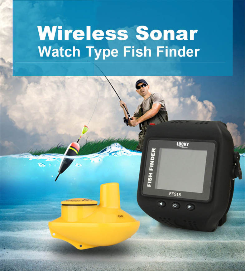 FF518 Wireless Sonar Watch Type Fish Finder Portable Echo Fishing Sounder