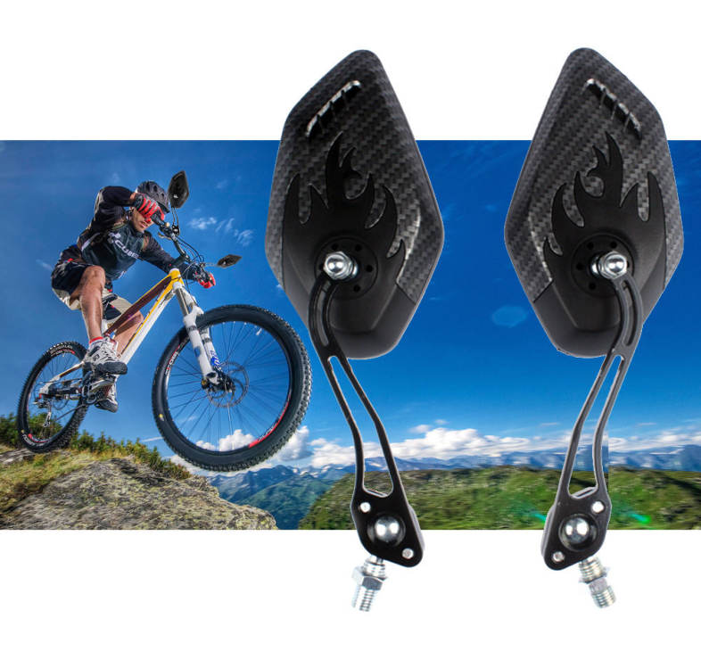 Flexible Bicycle Mountain Bike Handlebar Rearview Vision Mirror Reflector 2pcs