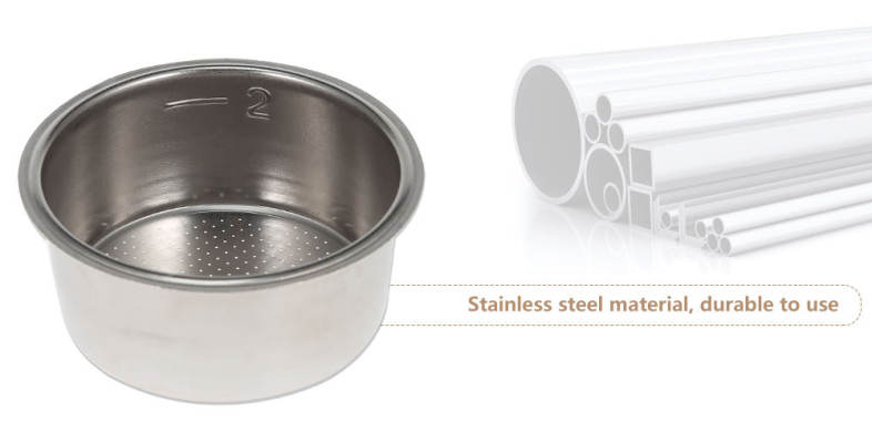 Gustino Stainless Steel Porous Filter for Coffee Maker