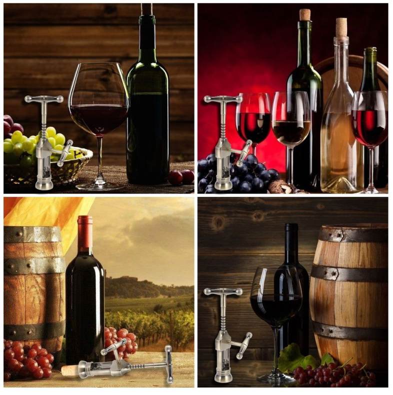 Retro Zinc Alloy Red Wine Bottle Opener