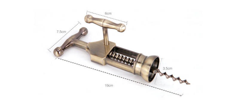 Retro Zinc Alloy Red Wine Bottle Opener