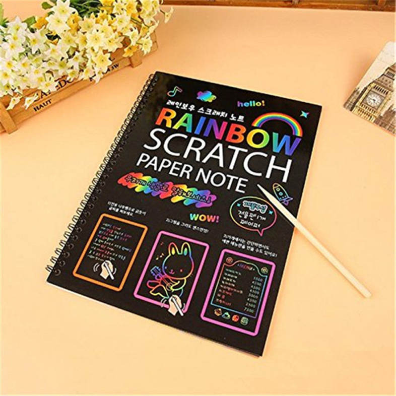 Fun Doodling Scratch Painting DIY Big Blow Painting Children Educational Toy