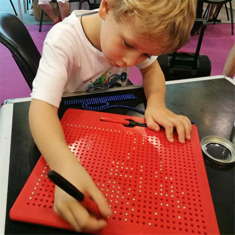 Magnetic Ball Sketch Pad Tablet Kids Drawing Board Children Toy