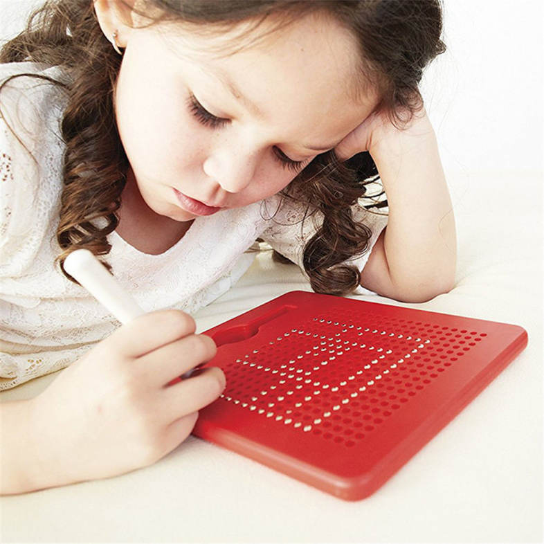 Magnetic Ball Sketch Pad Tablet Kids Drawing Board Children Toy