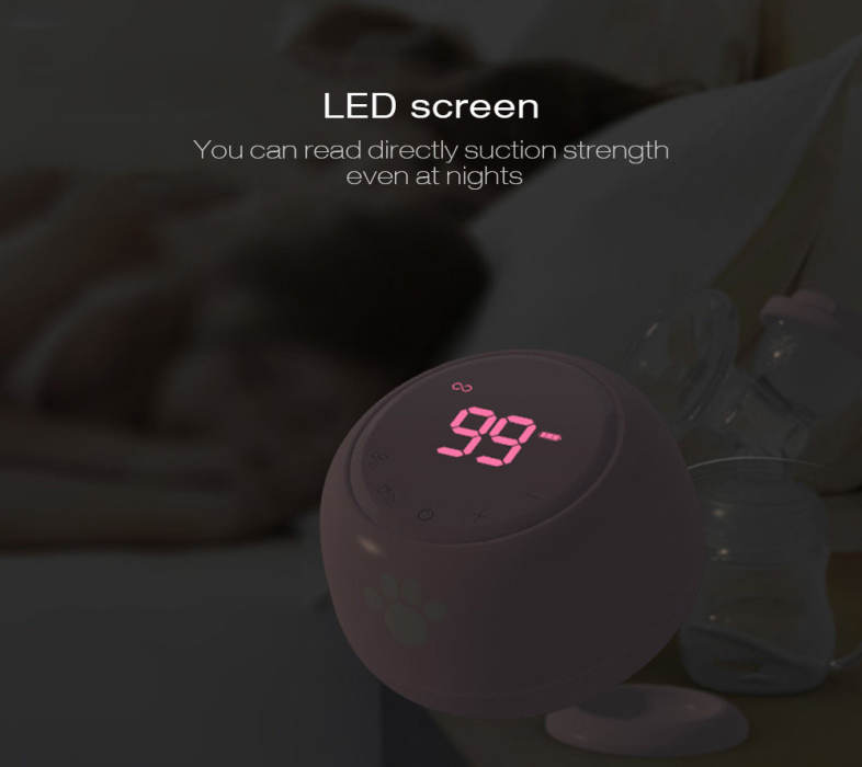 Cmbear ZRX - 0618 Double Electric Breast Pump USB BPA Free with Milk Bottle Baby Breastfeeding