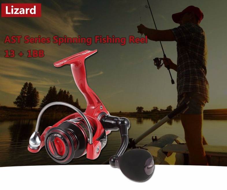 Lizard AST Series 13   1 Ball Bearings 5.2:1 Spinning Fishing Reel