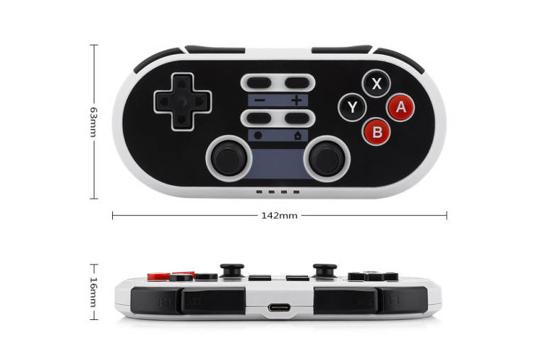 NS02 Classic Game Controller Wireless Mini Pad with Sleep Mode