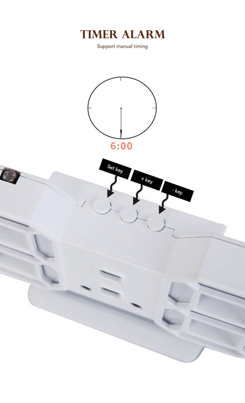 Creative LED Digital Wall Alarm Clock