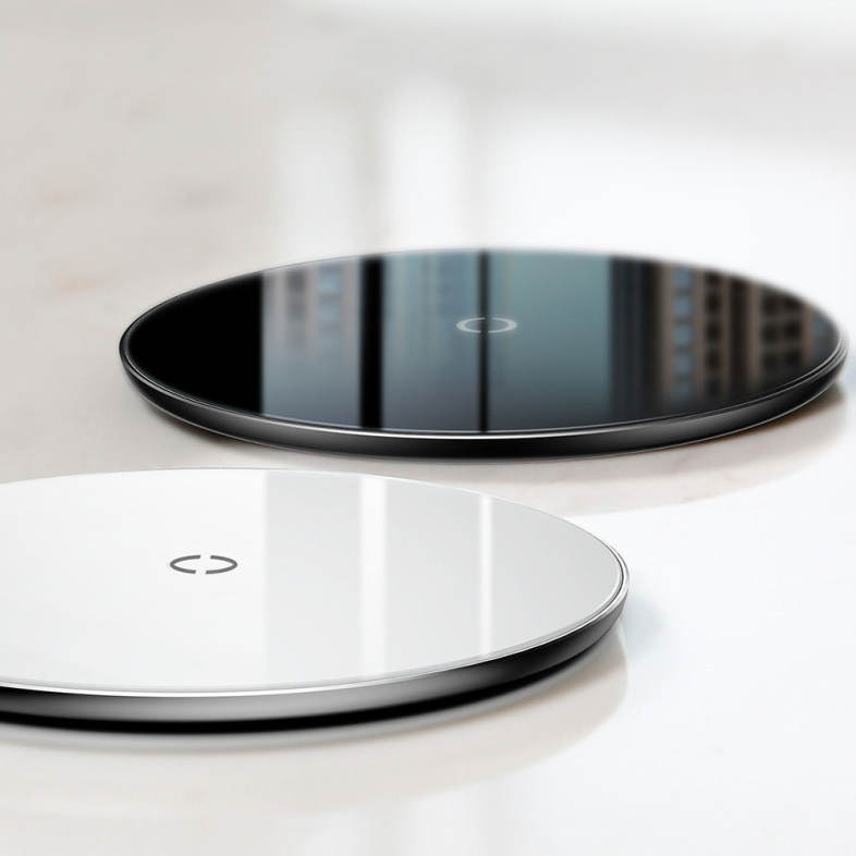 Baseus BSWC - P10 Simple Wireless Charger Aluminium Alloy Glass 10W