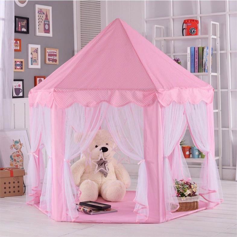 140x135cm Large Princess Castle Tulle Children House Game Selling Play Tent Yurt Creative