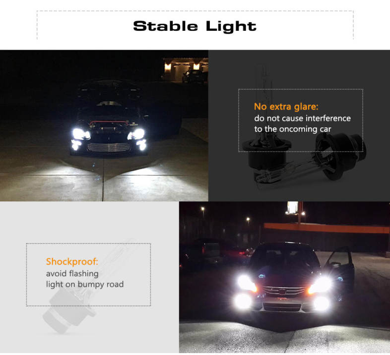 YSJ01 D4S 12V HID Car Xenon Headlight IP65 Waterproof 6000K 11000lm  