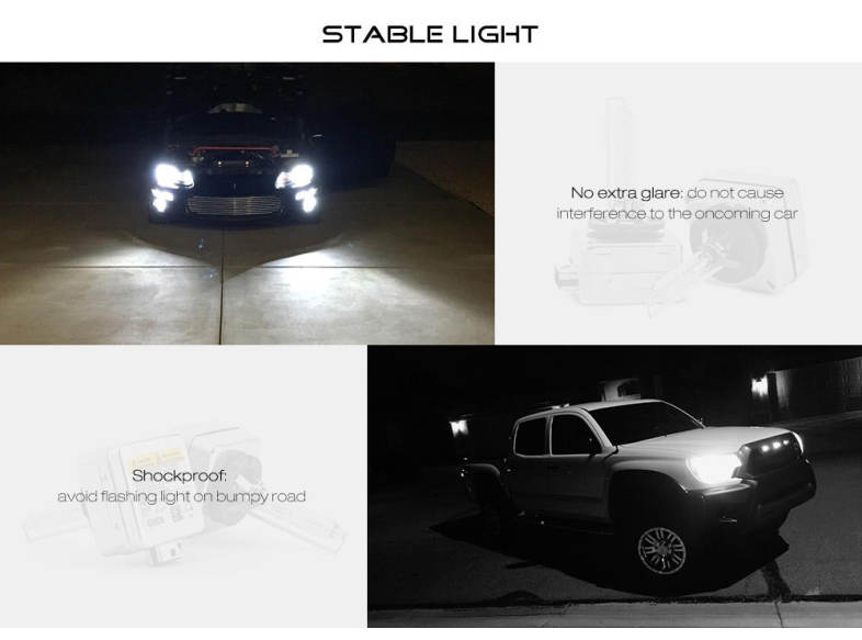 YSJ01 D1S 12V HID Car Xenon Headlight Waterproof 6000K 11000lm 