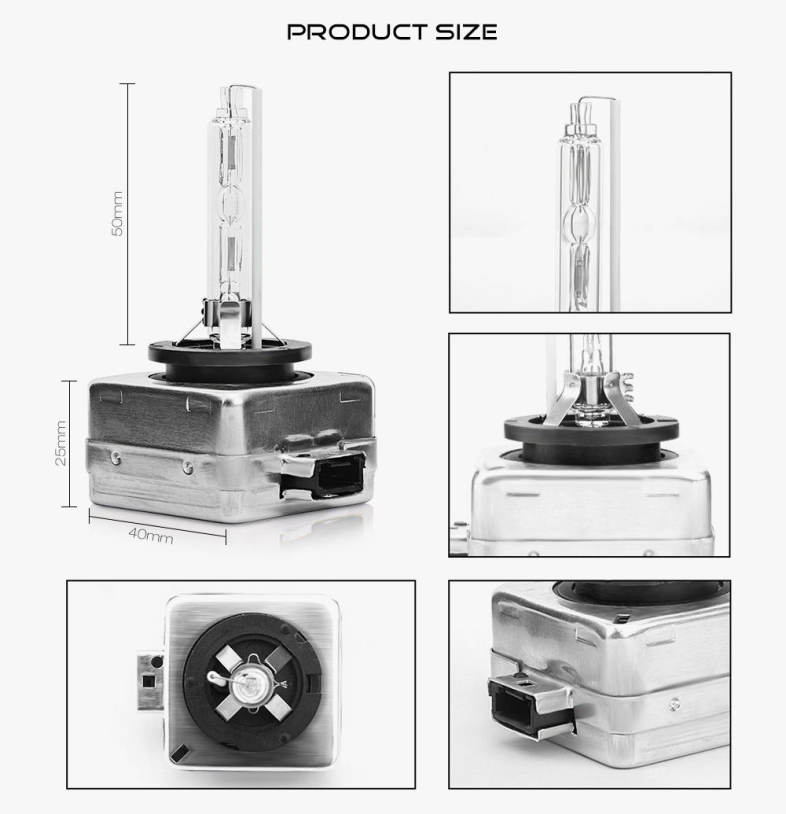 YSJ01 D1S 12V HID Car Xenon Headlight Waterproof 6000K 11000lm 