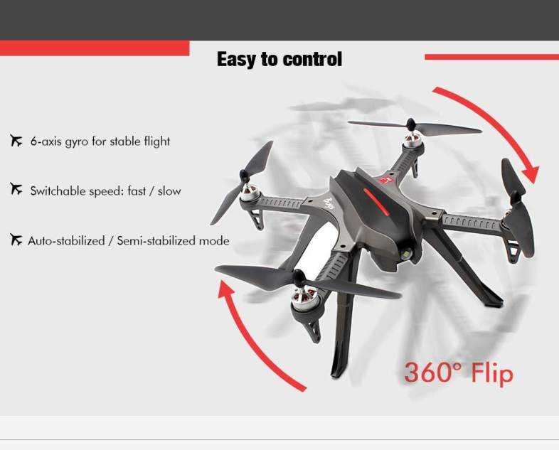 MjxR/C Technic B3H Brushless RC Drone RTF Auto-stabilized / Semi-stabilized Mode Switching / 360 Degree Flip