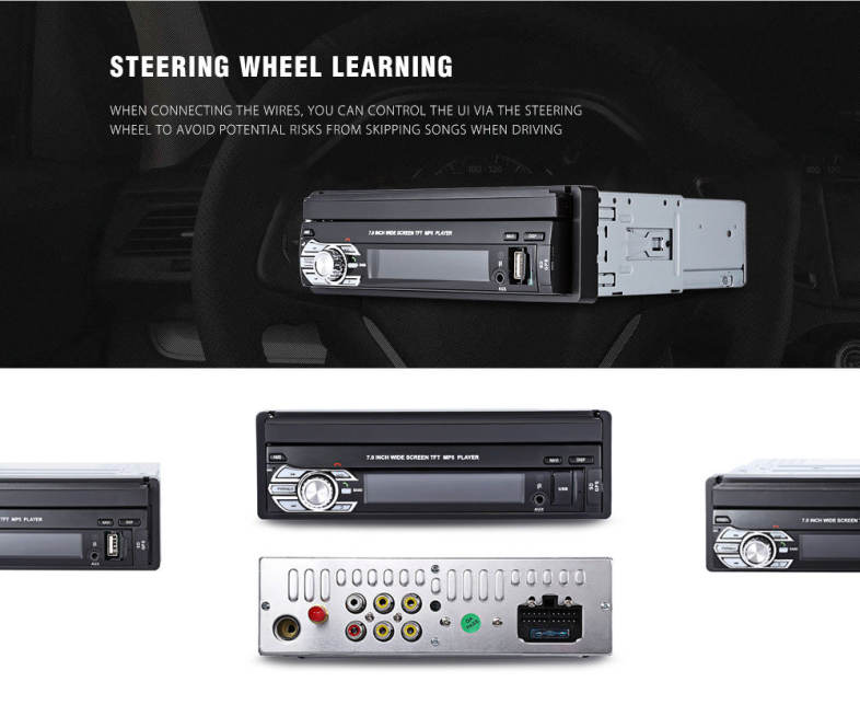 RM - GW9601G 7.0 inch TFT LCD Screen MP5 Car Multimedia Player with Bluetooth FM Radio GPS European Map