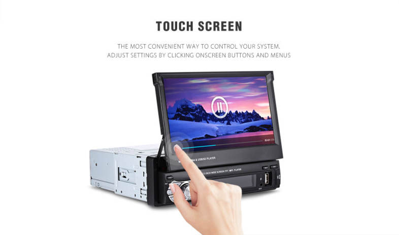 RM - GW9601G 7.0 inch TFT LCD Screen MP5 Car Multimedia Player with Bluetooth FM Radio GPS European Map