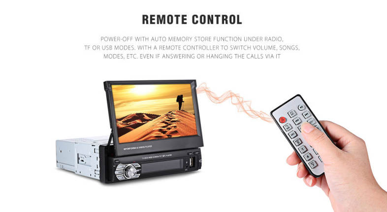 RM - GW9601G 7.0 inch TFT LCD Screen MP5 Car Multimedia Player with Bluetooth FM Radio GPS European Map