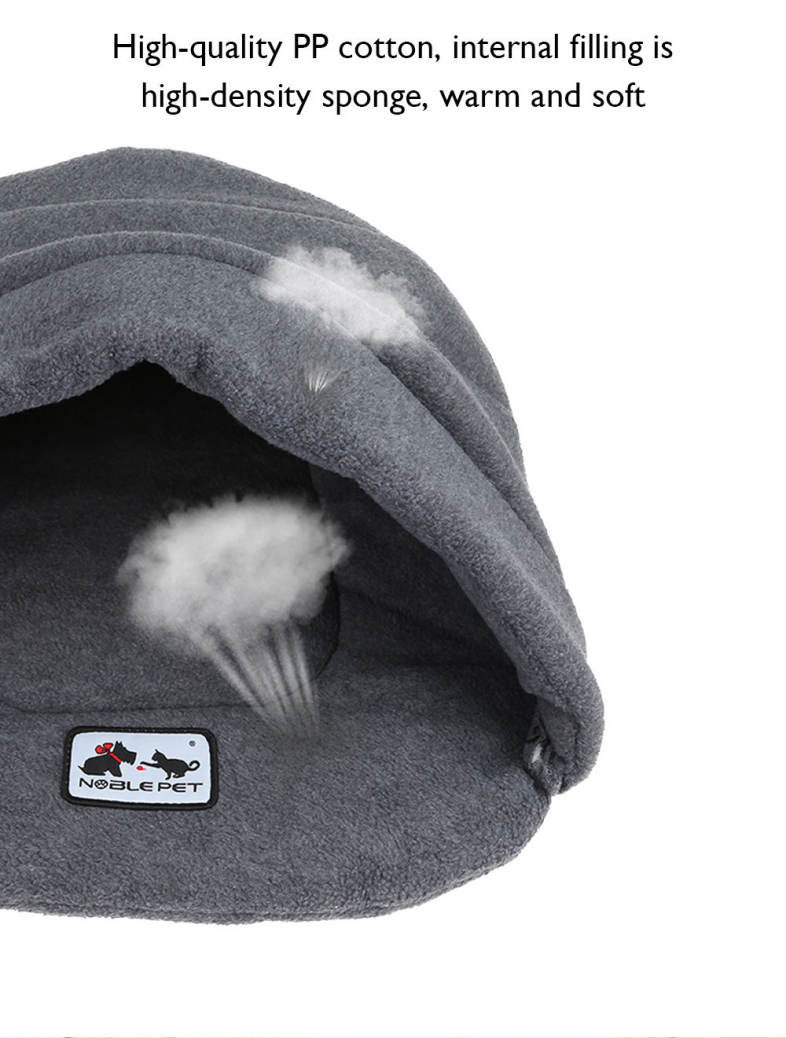 Soft Warm Cat Dog Bed House Sleeping Bag 