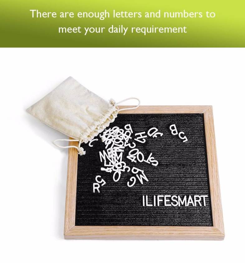 Household Wooden Felt Message Letter Board