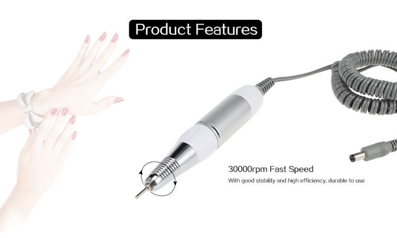 Rechargeable Electric Nail Drill Machine Pen Type Manicure Polish Tool