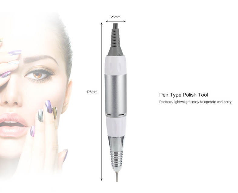 Rechargeable Electric Nail Drill Machine Pen Type Manicure Polish Tool
