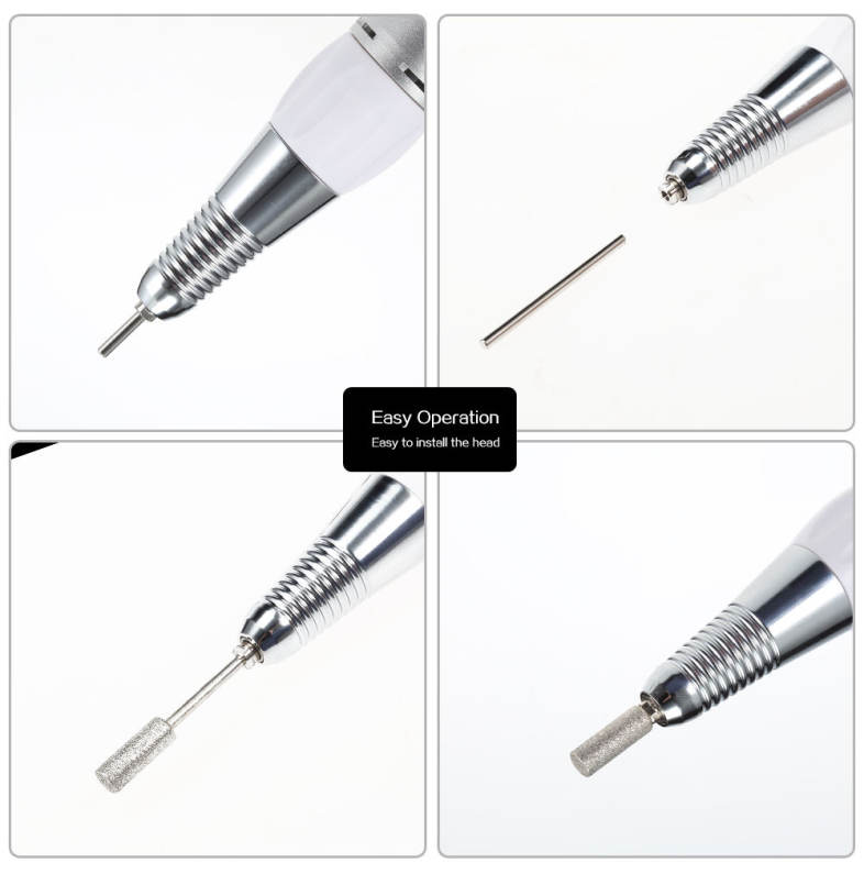 Rechargeable Electric Nail Drill Machine Pen Type Manicure Polish Tool