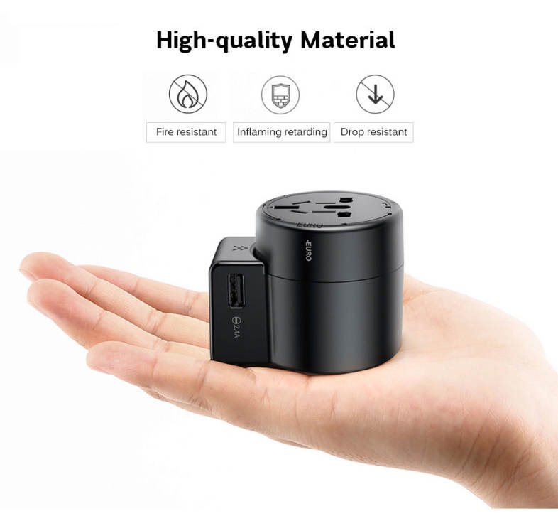 Baseus Multi-functional Dual USB 6A Conversion Socket with Rotatable EU / UK / US / AU Plug