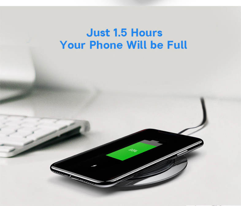 Baseus BSWC - P01 Metal Wireless Charger Electroplating Technology Zinc Alloy 10W