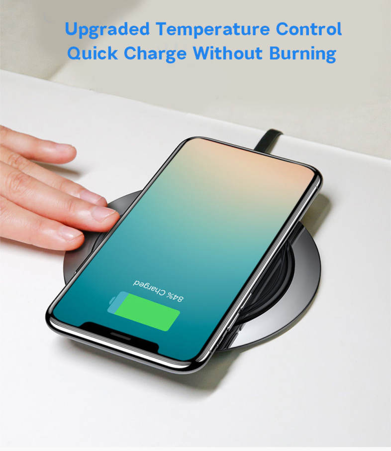 Baseus BSWC - P01 Metal Wireless Charger Electroplating Technology Zinc Alloy 10W