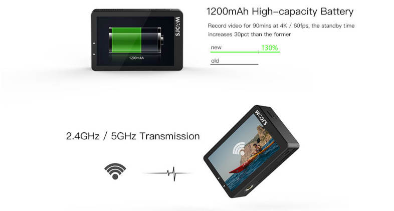 Original SJCAM SJ8 Pro 4K 60fps Dual Touch Screen WiFi Action Camera