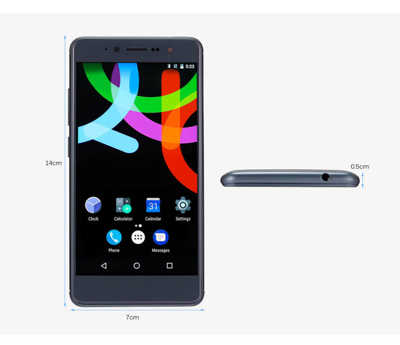 QUBO Neptuno 4G Smartphone 5.0 inch Android 7.0 MTK6737T Quad Core 1.45GHz 2GB RAM 16GB ROM OTG Function
