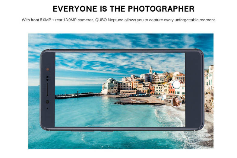 QUBO Neptuno 4G Smartphone 5.0 inch Android 7.0 MTK6737T Quad Core 1.45GHz 2GB RAM 16GB ROM OTG Function