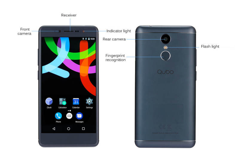 QUBO Neptuno 4G Smartphone 5.0 inch Android 7.0 MTK6737T Quad Core 1.45GHz 2GB RAM 16GB ROM OTG Function