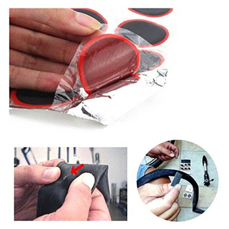 Motor Bicycle Tyre Tire Inner Tube Puncture Rubber Patches Repair Kit