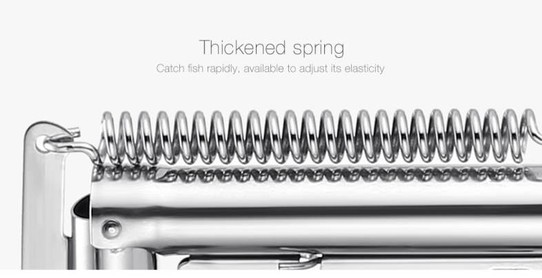 Outlife Automatic Fishing Rod Holder Stainless Steel Fish Bracket with High Strength Spring
