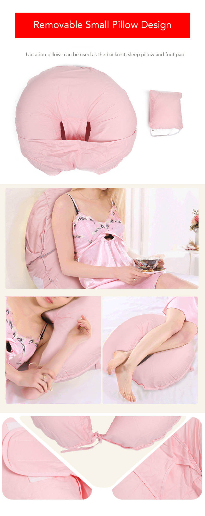 Baby Nursing Pillow U-shaped Newborn Maternity Breastfeeding Waist Cushion