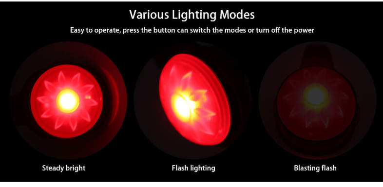 WHEELUP Bicycle Front Rear Light USB Charging Mountain Bike Headlight Taillight Accessories