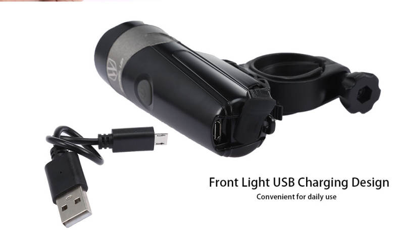 WHEELUP Bicycle Front Rear Light USB Charging Mountain Bike Headlight Taillight Accessories