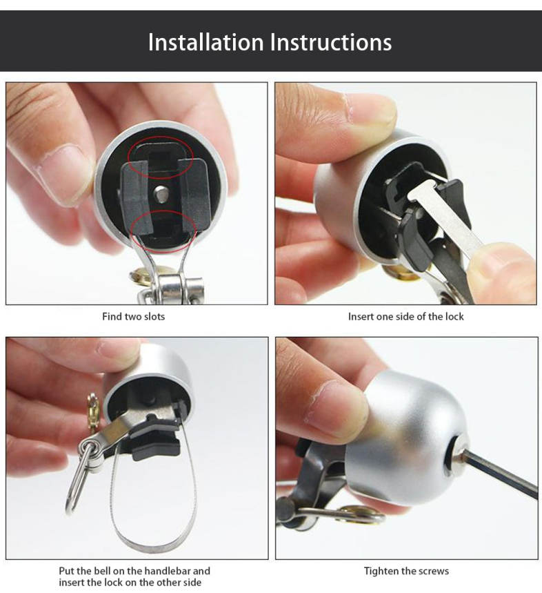 Mini Bicycle Bike Bell Copper Alloy Riding Cycling Accessory
