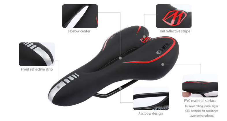 WHEELUP Comfortable Bicycle Bike Seat Cushion Saddle Cycling Accessory