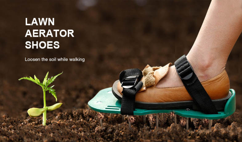 Garden Cultivator Scarification Lawn Nail Shoes 1 Pair