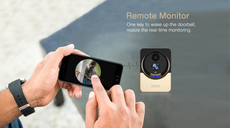 XM XM - JPIDR2 - F4 Doorbell Phone Video Intercom Night Vision Security CCTV Camera Home Surveillance 