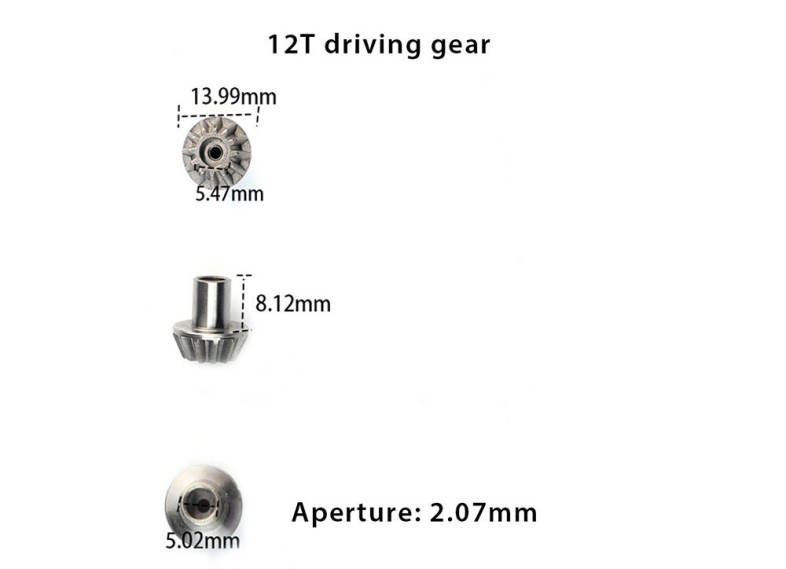 Metal Gear for WLtoys 12428 / 12428 - A / 12428 - B / 12428 - C / 12423 RC Car 2 Sets