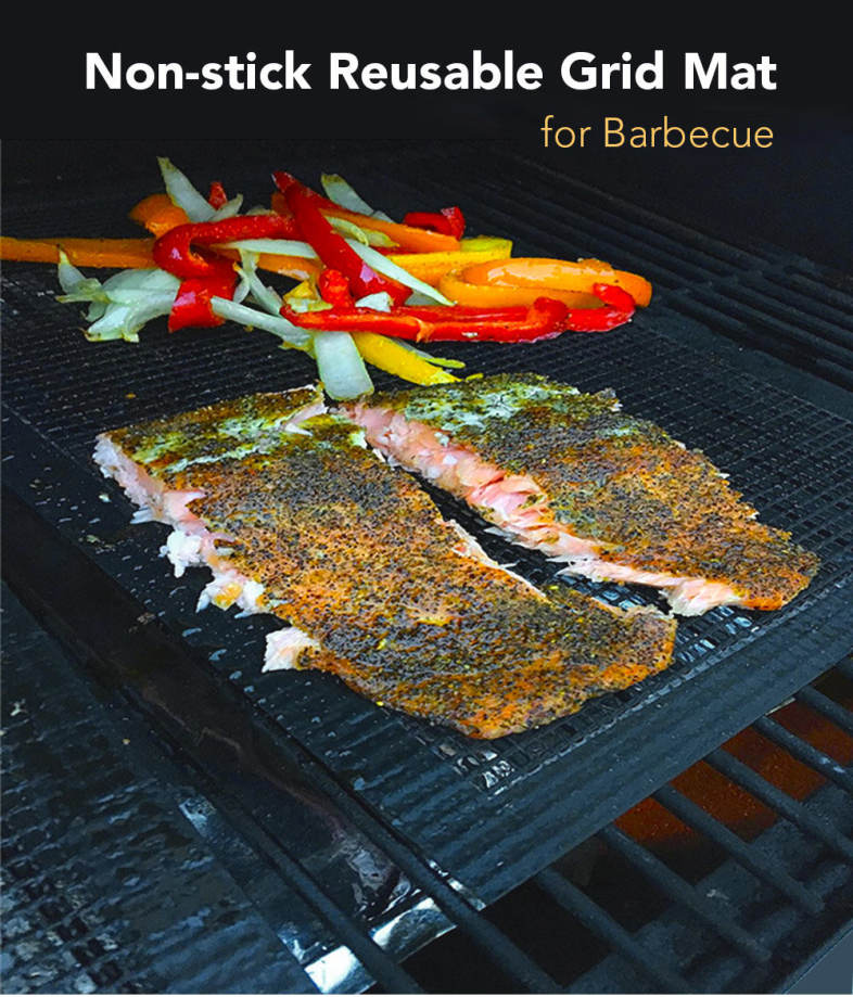 Non-stick Reusable Grid Mat for Barbecue