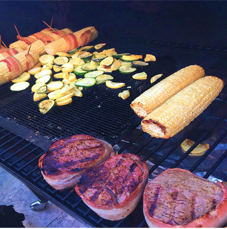 Non-stick Reusable Grid Mat for Barbecue